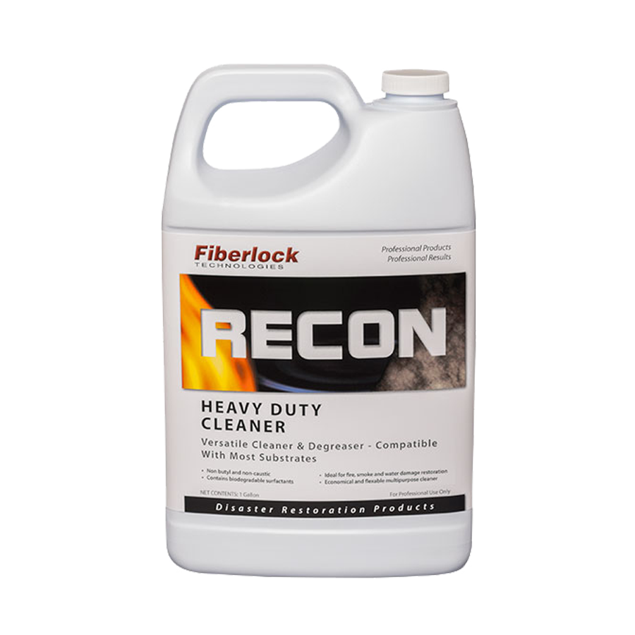 One-gallon container of Fiberlock RECON Heavy Duty Cleaner 3027